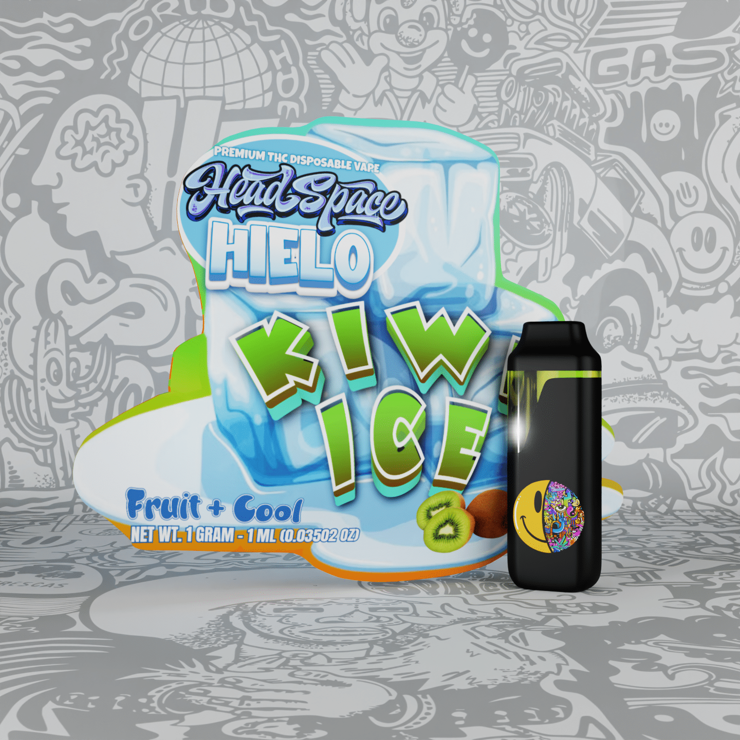 Kiwi Ice Package and vape