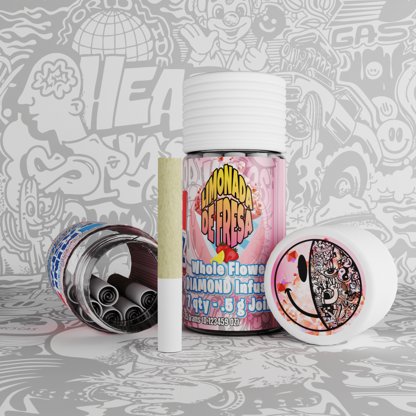 Limonada De Fresa Raspaz Package and Product
