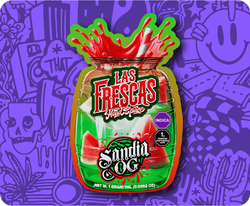 Las Frescas THC disposable vape – potent distillate pen made for New Mexico