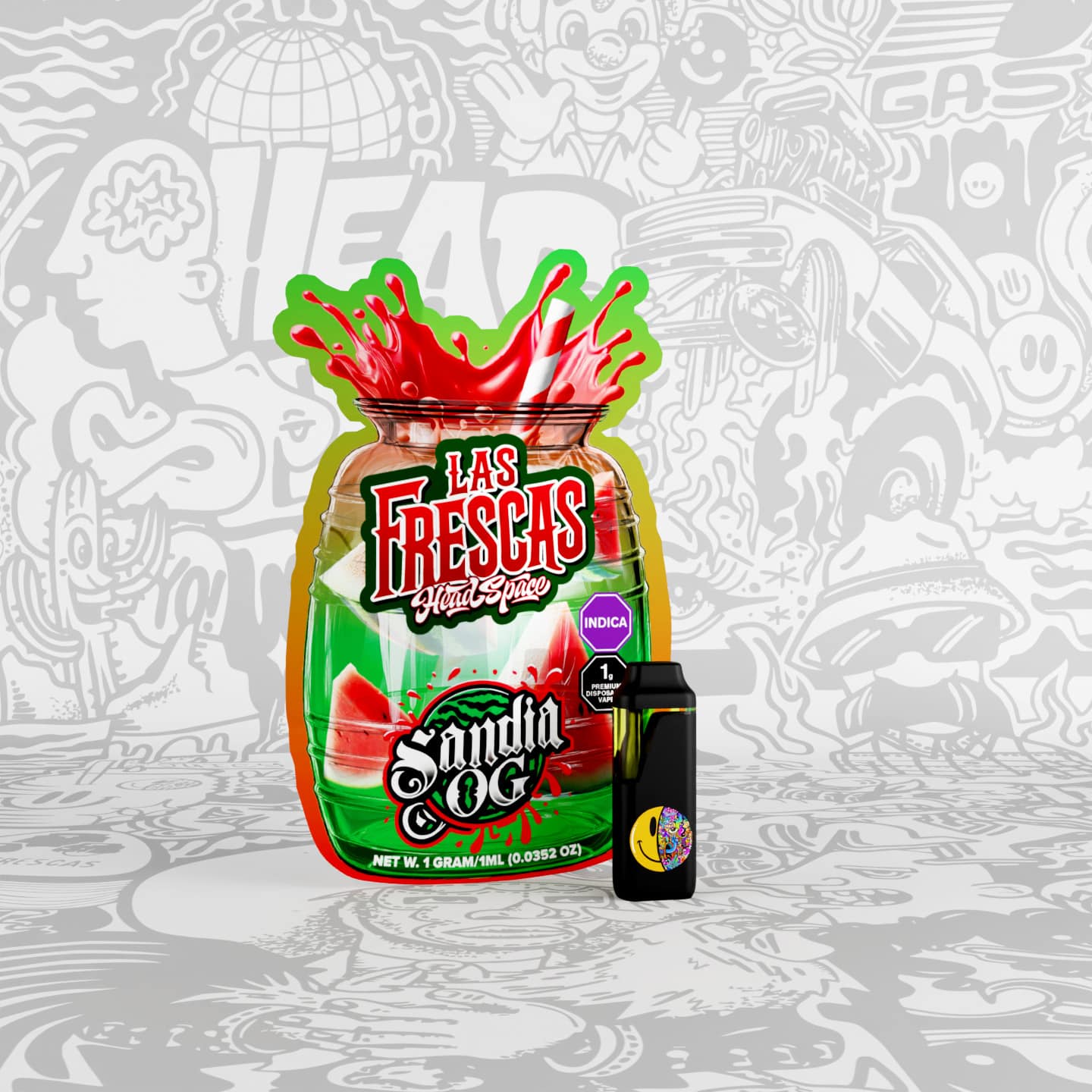 Buy Las Frescas disposable cannabis vape pen in New Mexico – pure THC distillate